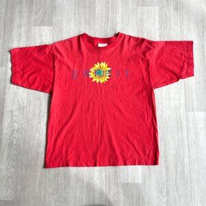 ESPIRIT Vintage Tee 90s Sunflower Size Small Medium